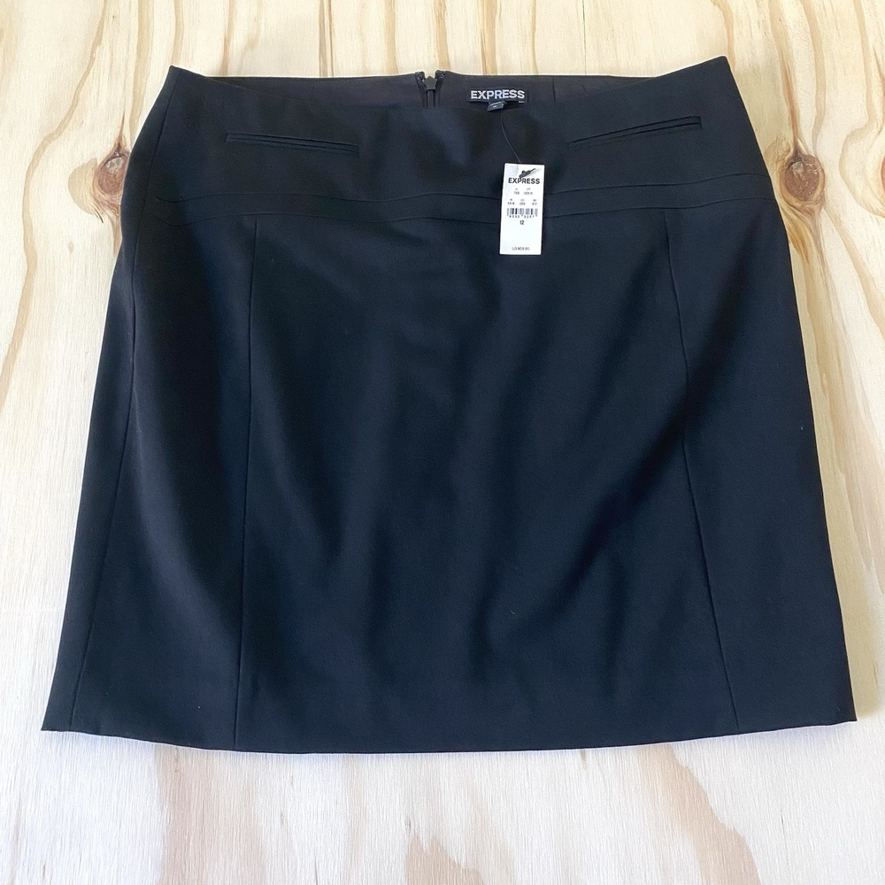 EXPRESS Black Casual Mini Skirt Size 12